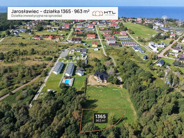 Działka inwestycyjna 963 m² – Jarosławiec, ul. Morska – nr 1365